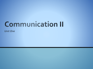 Communication II