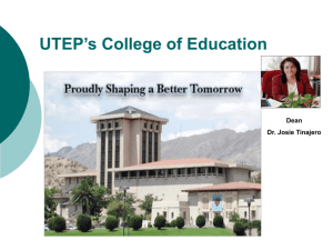 UTEP's College of Education