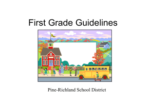 First Grade Guidelines - Pine