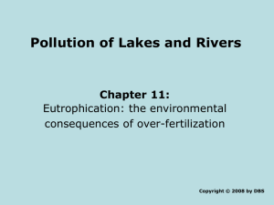 Eutrophication in the St. Lawrence River