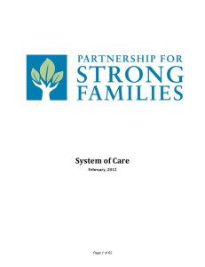 PSF System of Care 2011-2012 - Partnership for Strong Families
