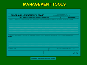 leadership assessment report