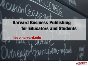 Finance - Harvard Business School Press