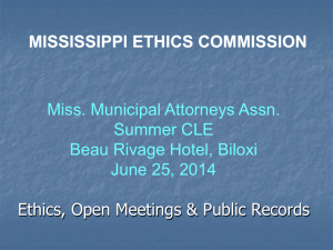 Miss. Municipal Attorneys Assn. - Summer Conf. (Biloxi, 6/25/2014)