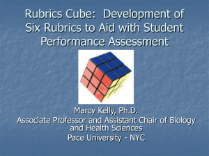 Rubrics Cube: Development of Six Rubrics to Aid with