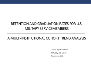 Retention and Graduation Rates for US Military Servicemembers