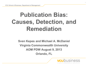 Publication Bias: Causes, Detection, and