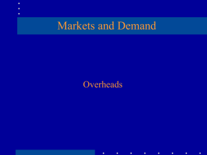 Markets and Demand