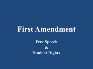 Free Speech and Student Rights