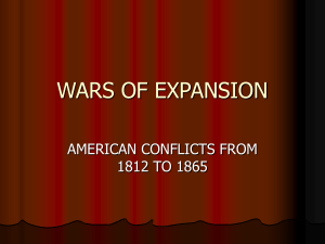 WARS OF EXPANSION