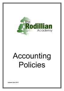 Statement of Accounting Policies