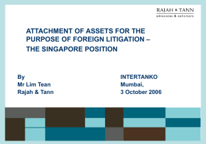 Attachment of Assets - Foreign Litigation