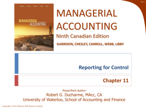 Managerial Accounting, Ninth Canadian Edition