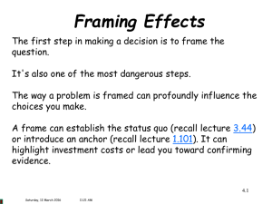 Framing Effects