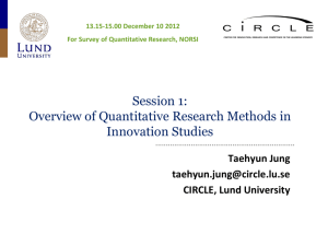Qualitative v. Quantitative Research