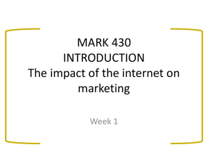 Internet properties and marketing implications