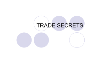 trade secrets