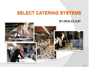 SELECT CATERING SYSTEMS