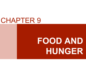 FOOD AND HUNGER - St. Olaf Pages