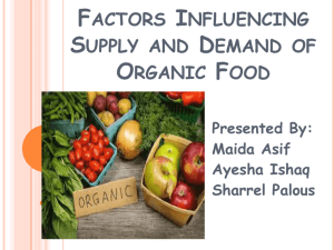 organic food scm