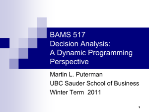Decision Analysis I - Martin L. Puterman