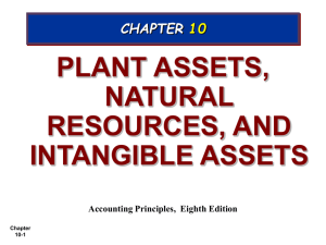 ch10 - Plant Assets Intangibles_student