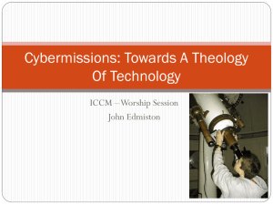Towards A Theology Of Technology