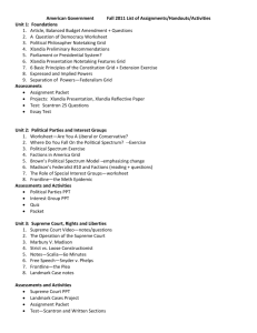 American Government Fall 2011 List of Assignments, Activities-2-1