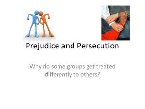 Prejudice and Persecution syllabus