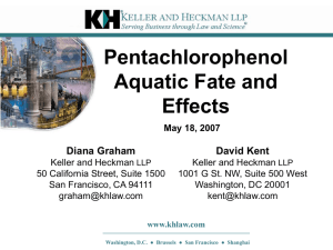 Pentachlorophenol Aquatic Fate and Effects