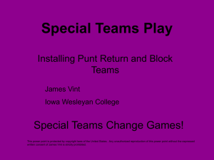 Special Teams Play - Playbook Exchange