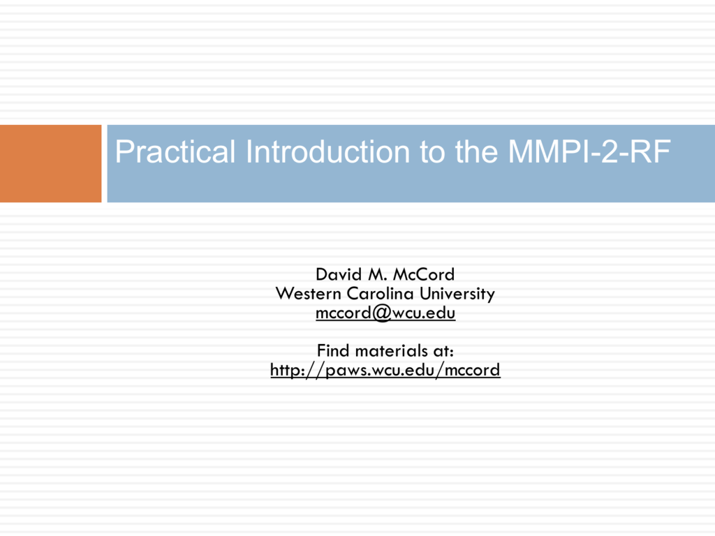 the mmpi-2