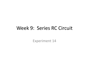 Lab 8: Series RC Circuit