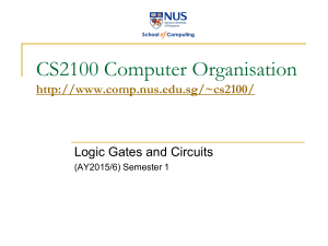 Logic Gates and Circuits