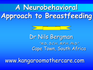 A neurobehavioral approach to breastfeeding