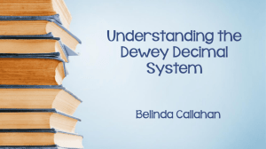 Dewey PPT Belinda Callahan