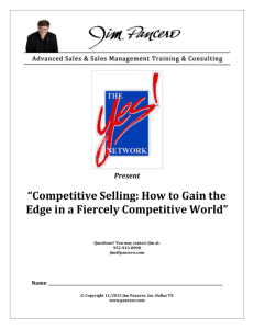 YES Network - Sales-Competitive Selling-Nov2015
