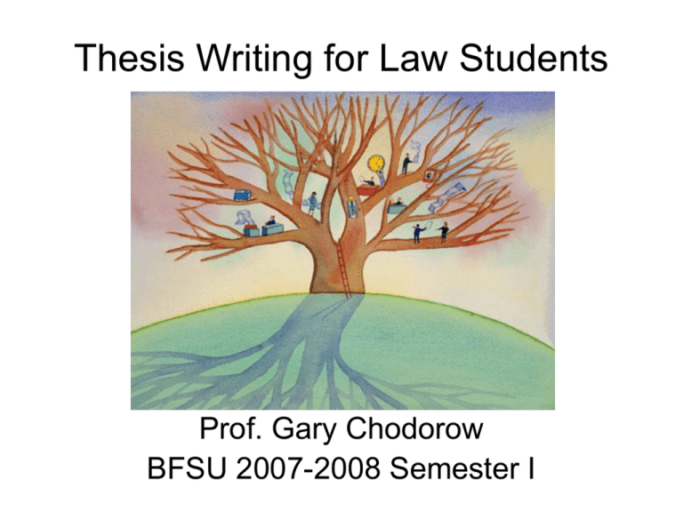 thesis law school