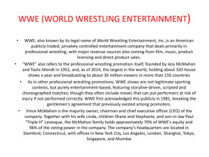wwe (world wrestling entertainment)
