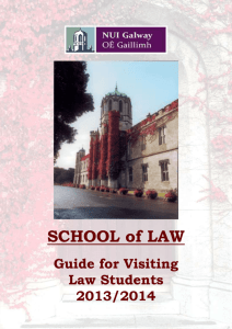 Guide for Visiting Law Students 2013/2014