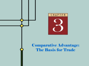 Comparative Advantage: The Basis for Exchange