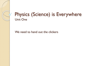 Physics is Everywhere