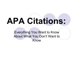 APA Citations - Nicholls State University