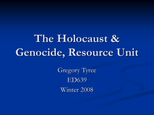 The Holocaust Resource Unit