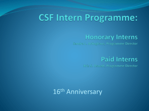 Honorary and Paid Interns - Archived Memorials Online
