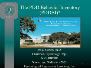 pddbi - Psychological Assessment Resources, Inc.