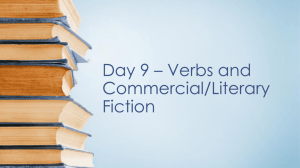 Day 9 +10- Helping Verbs and Fiction with prep quiz
