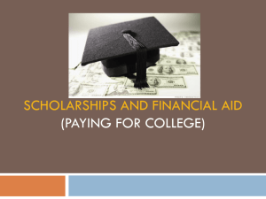 Scholarship and Financial Aid PowerPoint