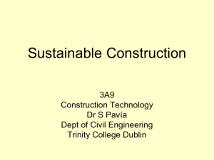 Sustainable construction