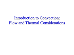 Introduction to Convection: Flow and Thermal Considerations